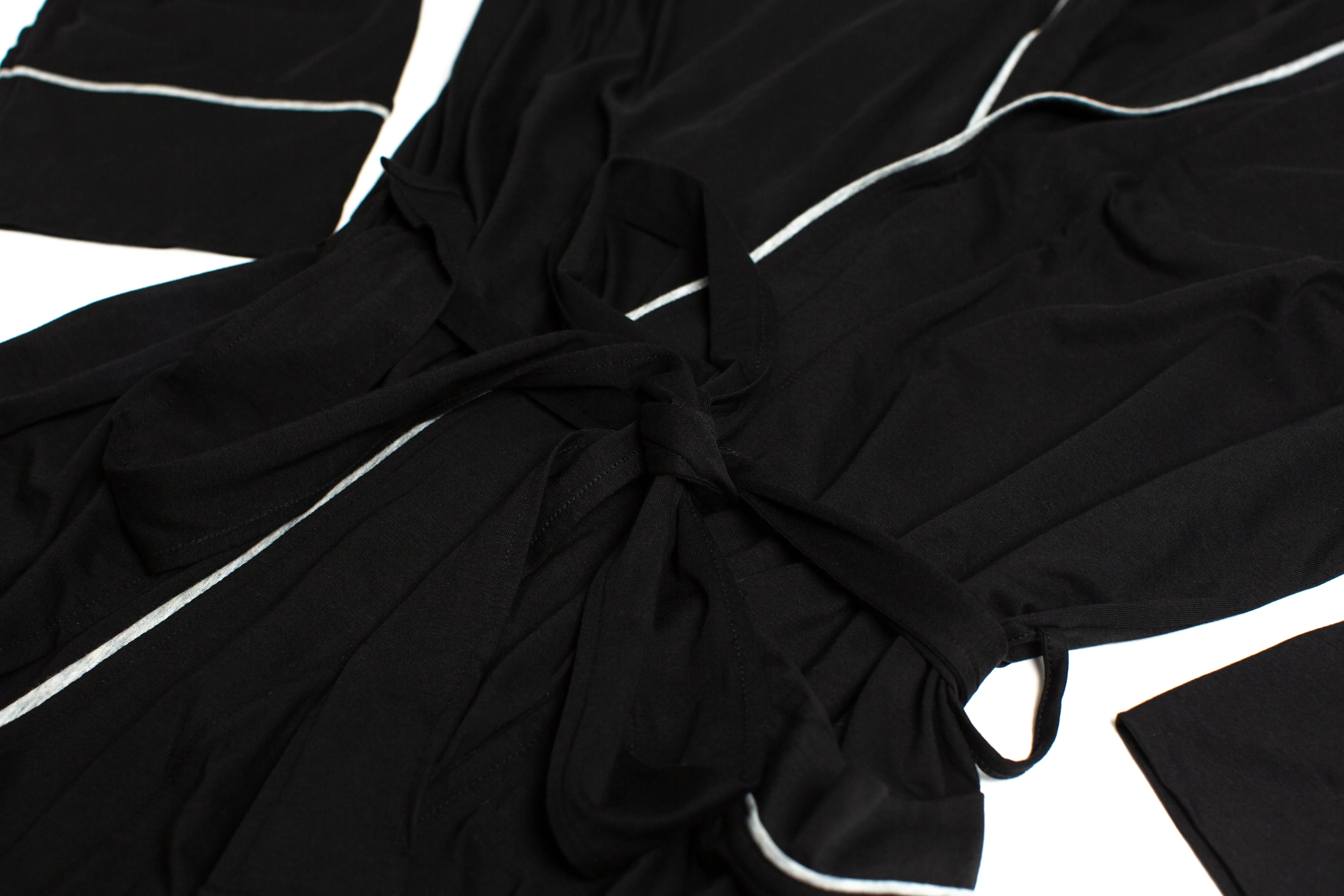 100% Peruvian Pima Cotton Black Robe