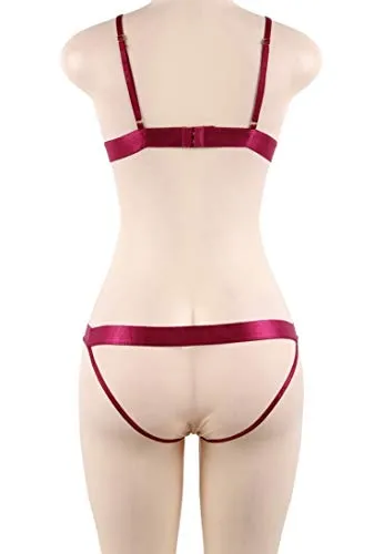 2 Piece Lace Bra and Knickers Sets Women Plus Size Lingerie Bra Set