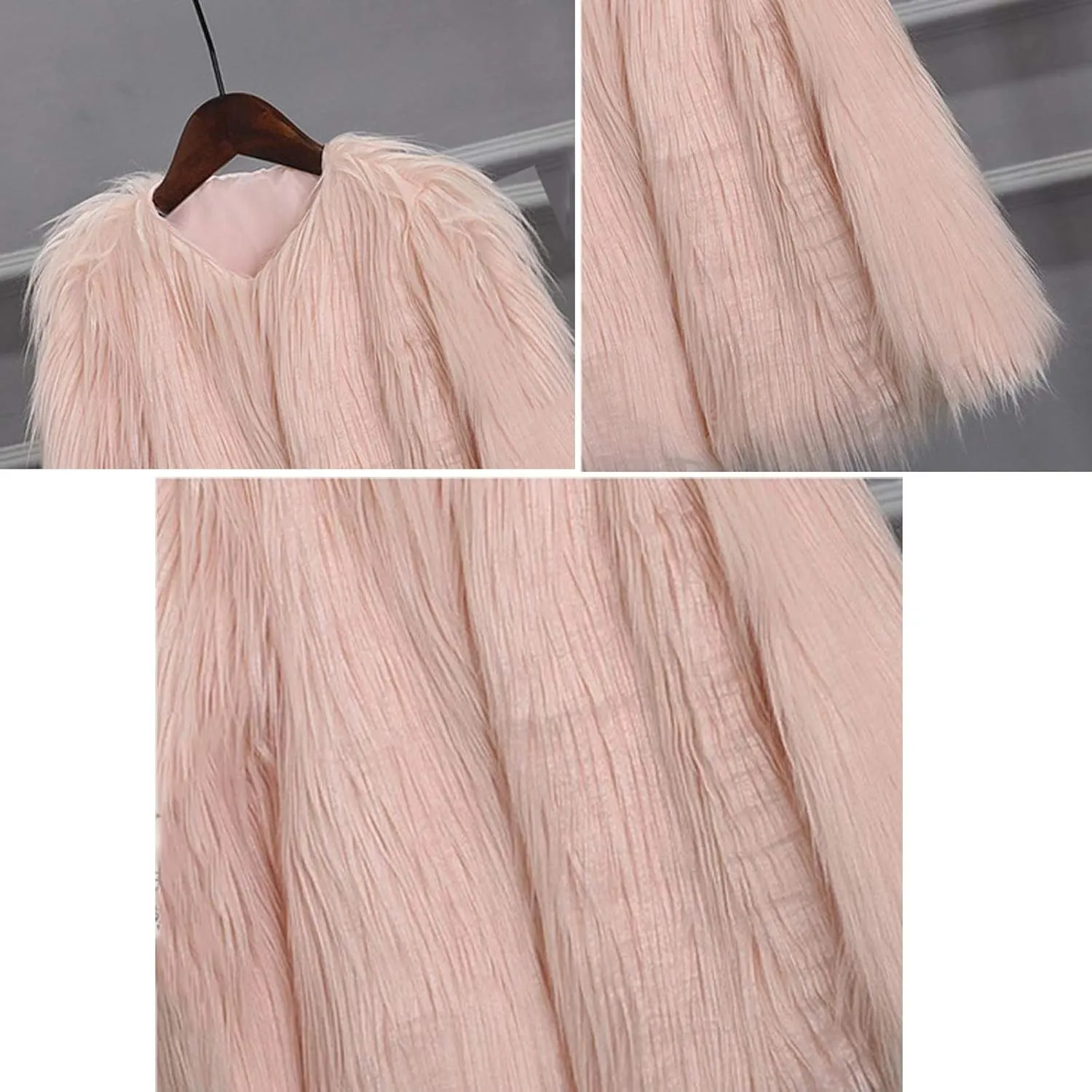 2 to 10 Years Kids Baby Girls Long Sleeve Furry Coat Faux  Coat Jacket Winter Thick Warm Fleece Coat Outwear