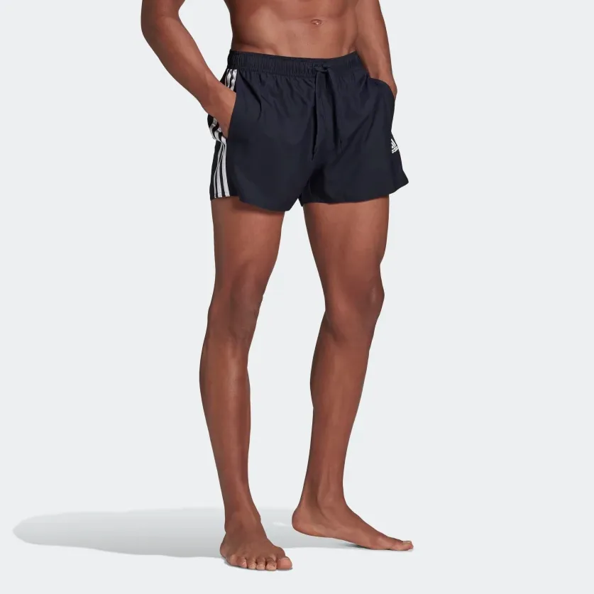 adidas Classic 3-Stripes Swim Short (Black)