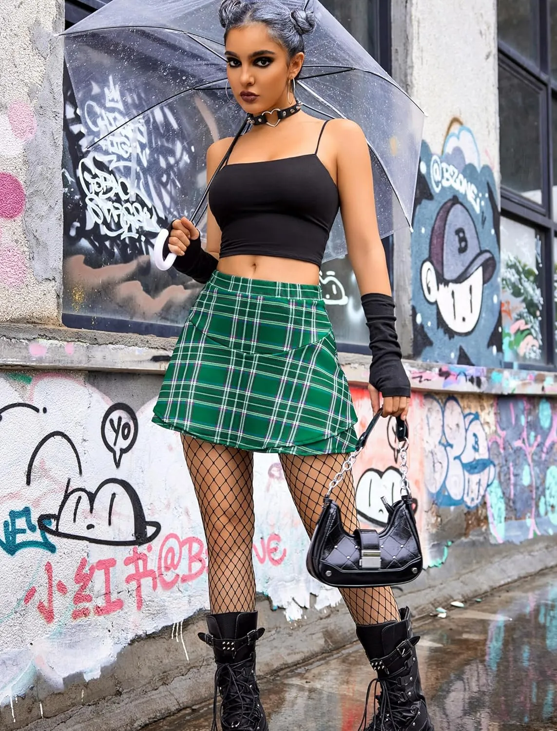 Avidlove Mini Skirt for Women Sexy Solid Ruffle Trim Lingerie Skirt Short High Waist Two Layer Hem Skirt