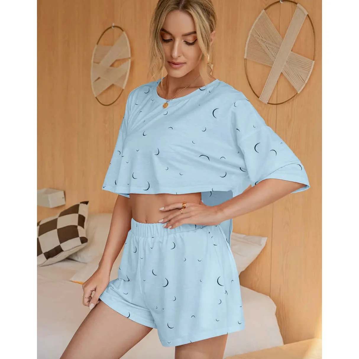 Blue Moon High Low Pajama Set