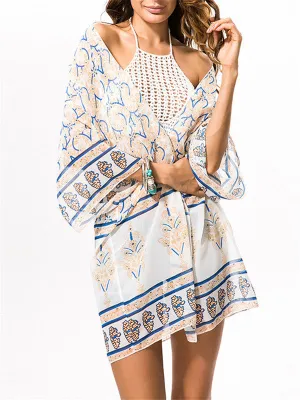 Bohemia Chiffon Beach Cardigan