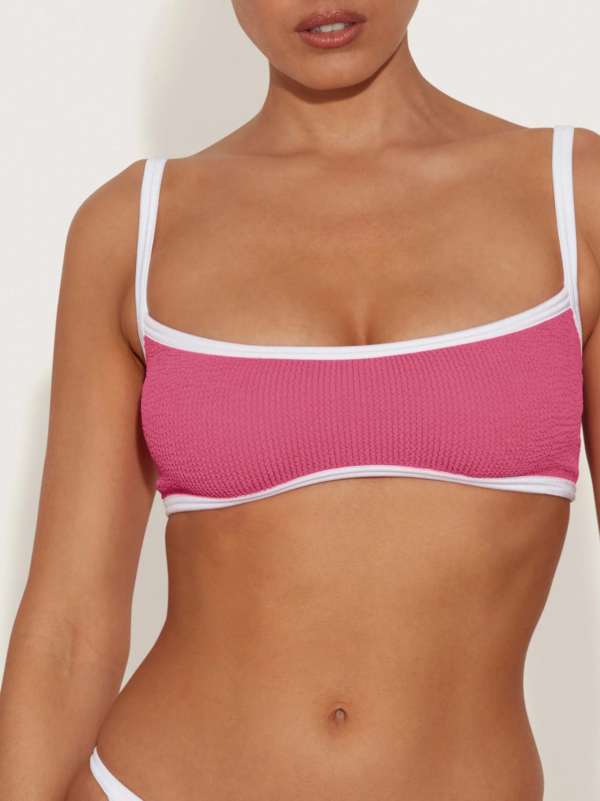 Candy pink and white Tyler bikini
