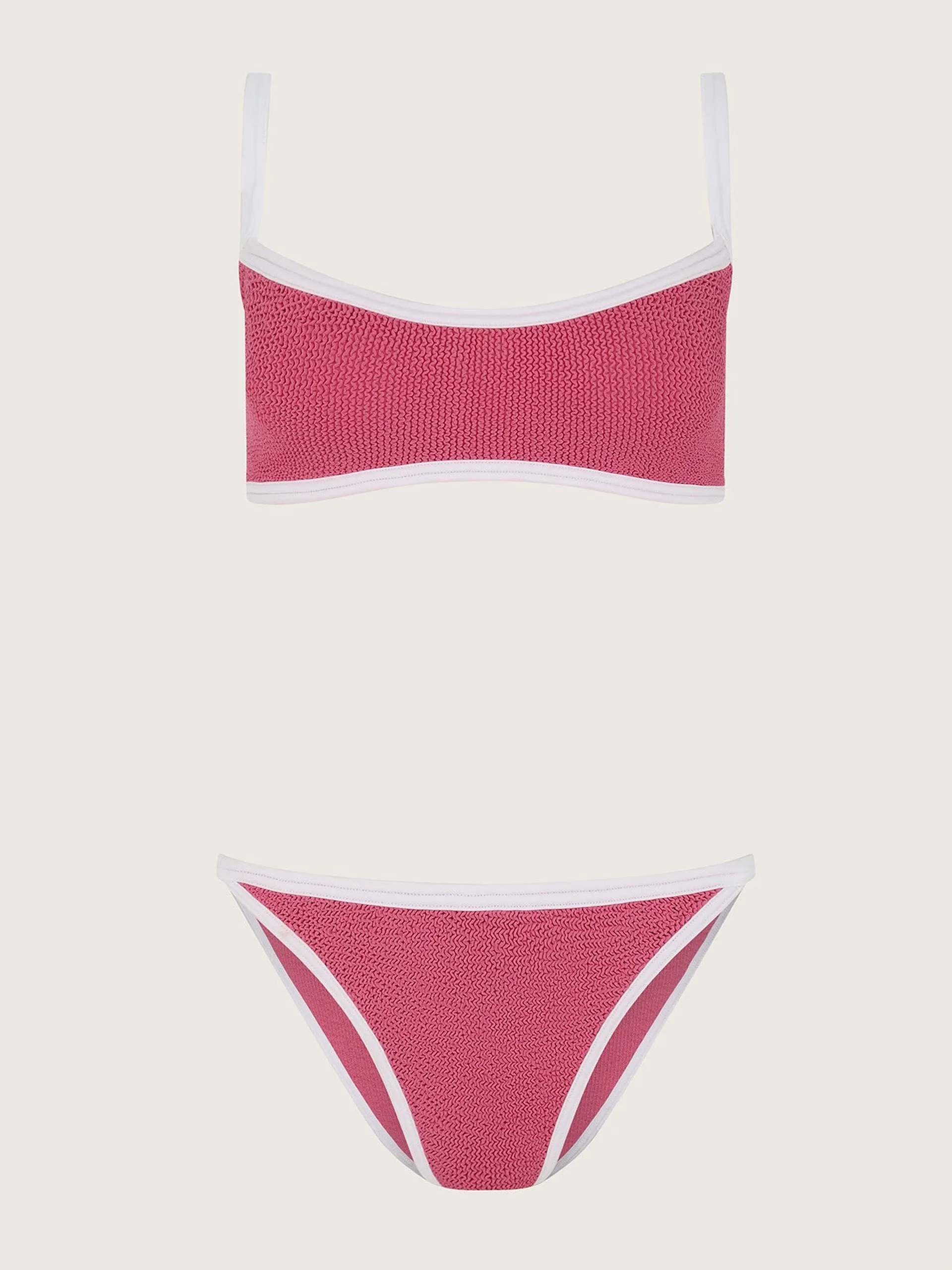 Candy pink and white Tyler bikini