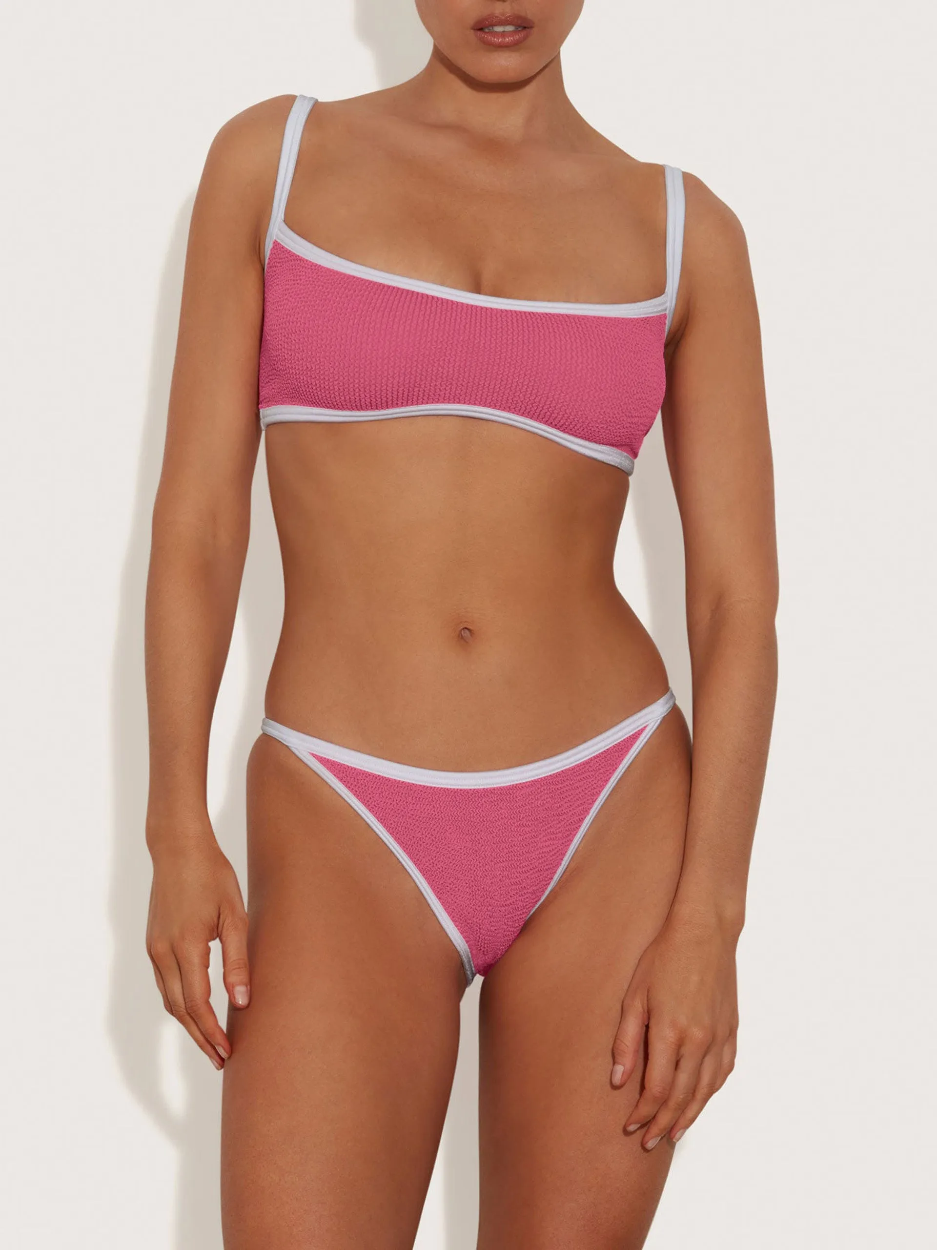 Candy pink and white Tyler bikini