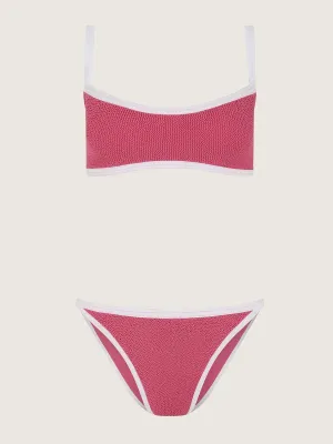 Candy pink and white Tyler bikini