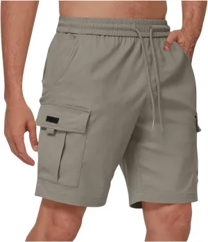 Cargo Shorts for Men Casual 2025 Summer Outdoor Workout Short Pants Trendy Elastic Waist Lightweight Work Shorts