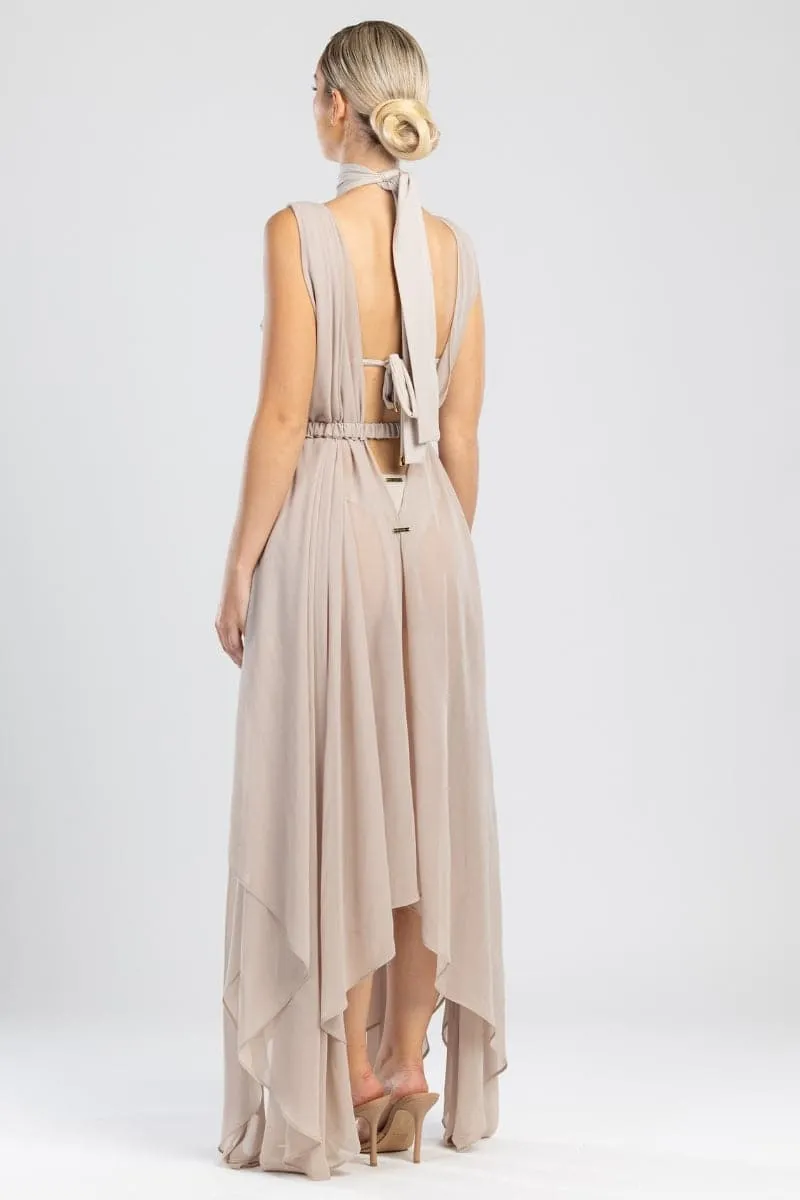 CLEMENTINE BEIGE BEACH COVER UP