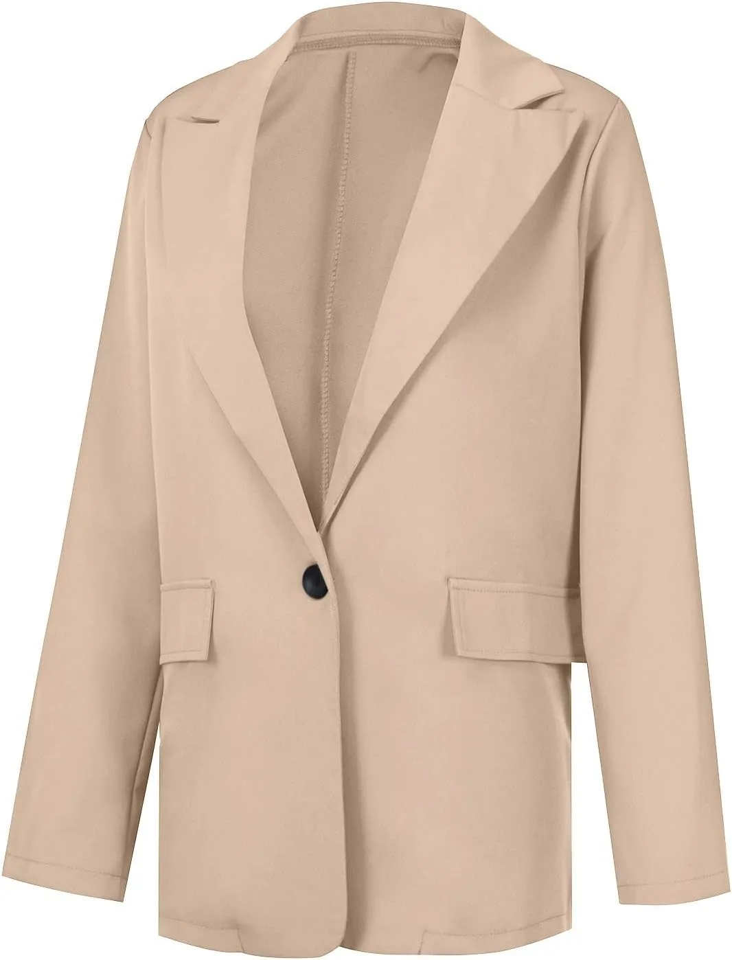 Firzero Blazers for Women Business Casual 2024 Plus Size Coats Dressy Loose Button Down Cardigan Work Suit Jacket with Pocket