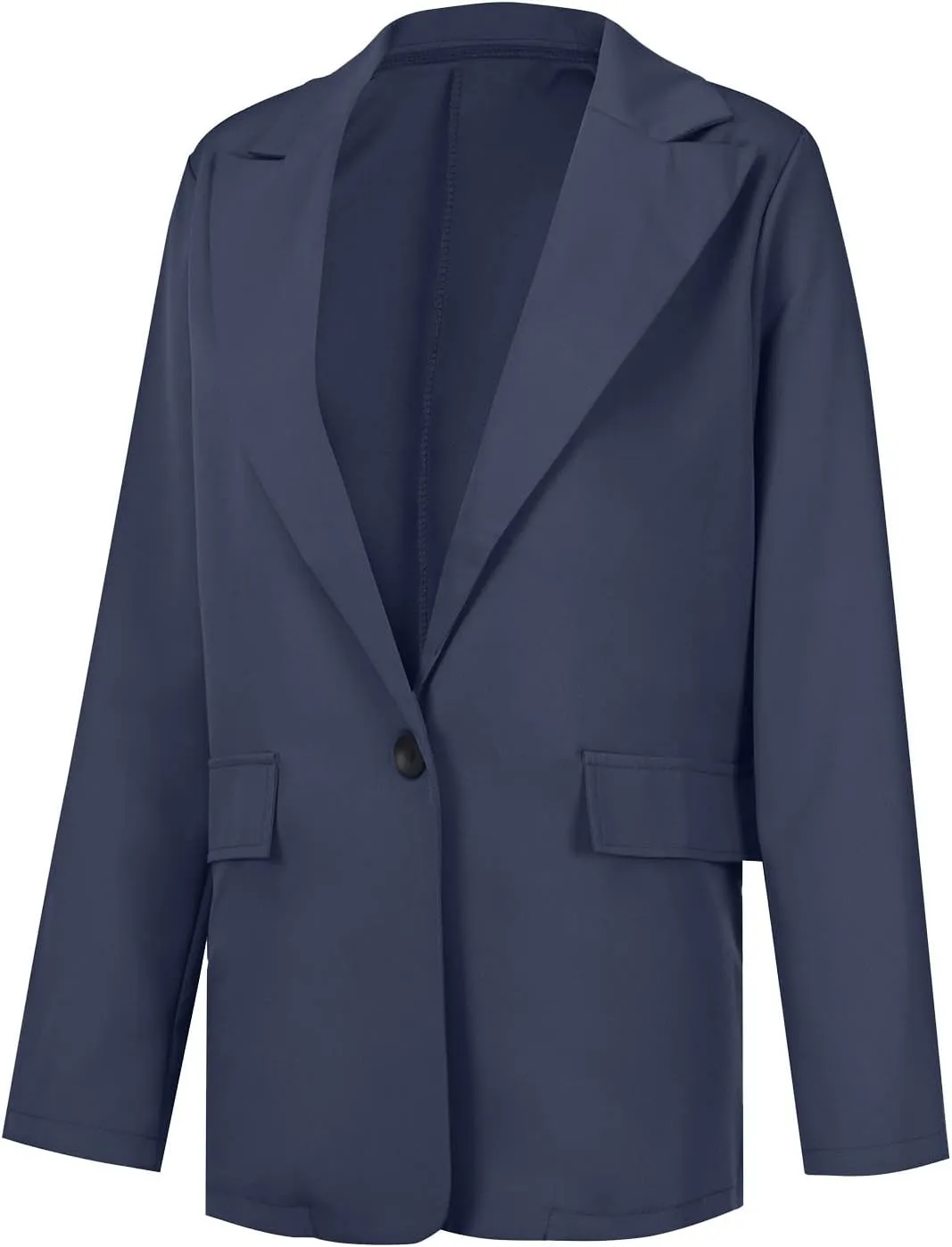 Firzero Blazers for Women Business Casual 2024 Plus Size Coats Dressy Loose Button Down Cardigan Work Suit Jacket with Pocket