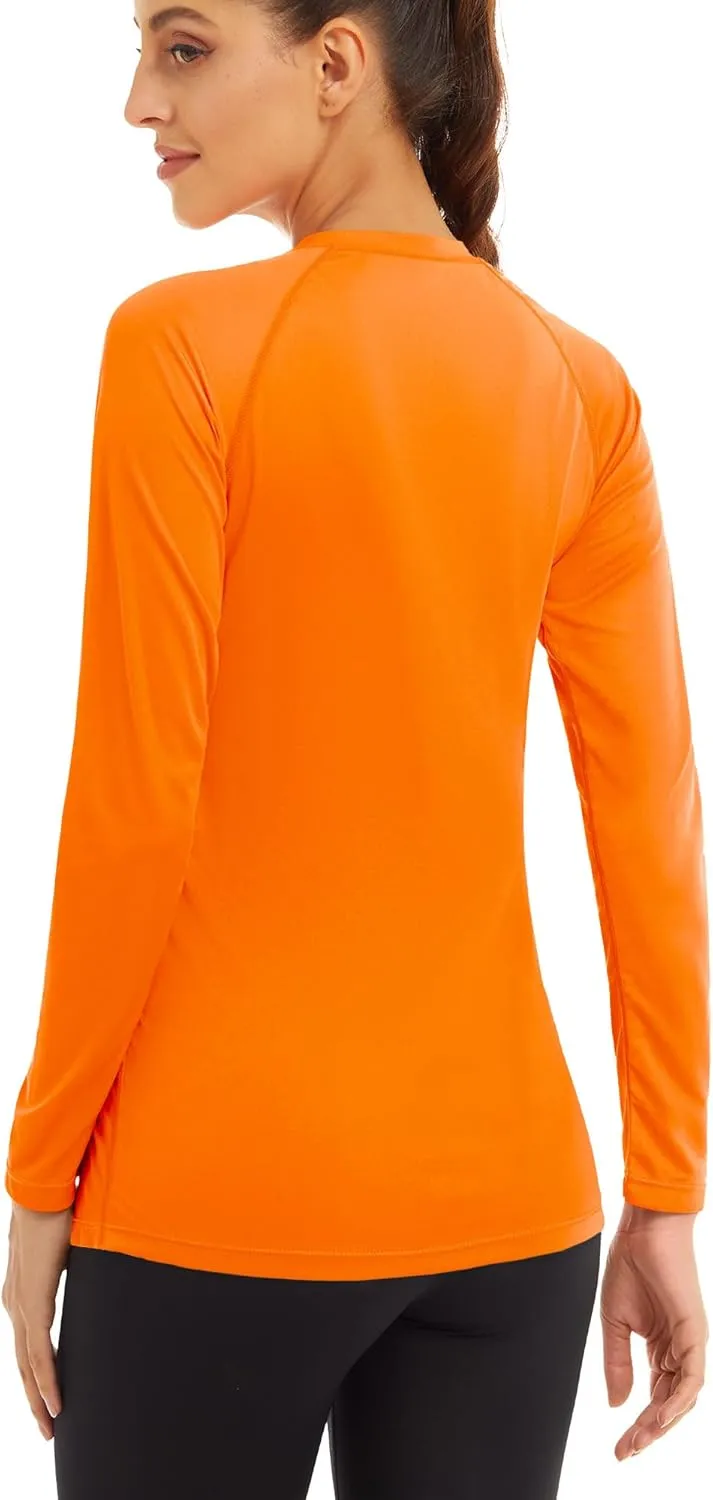 MAGCOMSEN Women's Long Sleeve Shirts UPF 50  Sun Protection Shirts for Hiking Fishing Workout Rash Guard