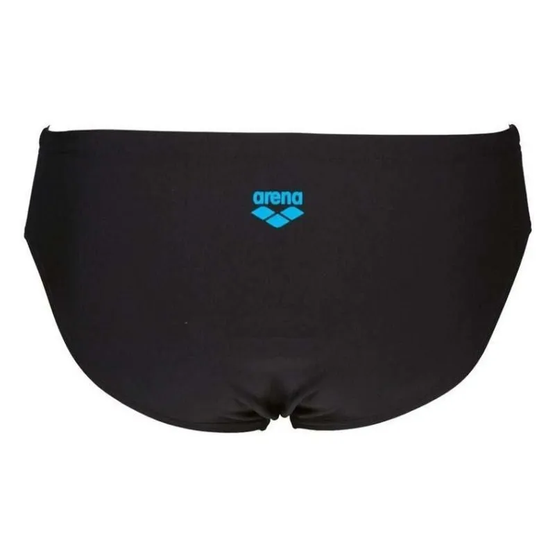 MEN'S REFLECTED BRIEF - BLACK/TURQUOISE