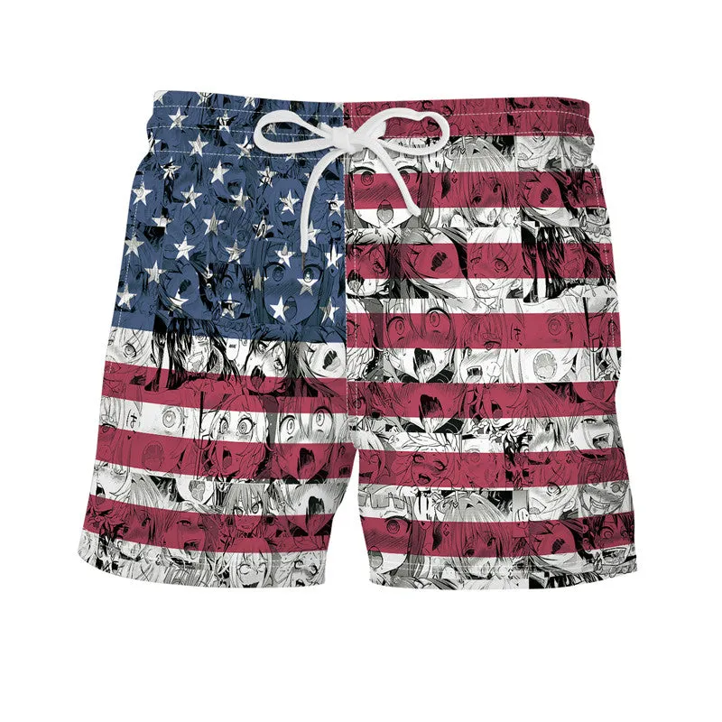 Men's Sportwear Quick Dry Board Shorts with Lining