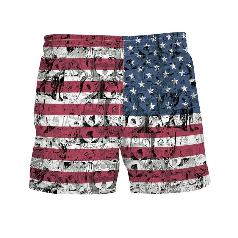 Men's Sportwear Quick Dry Board Shorts with Lining