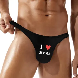 Men's Thong Underwear, Low Rise G-String Bikini Briefs, Sexy T-Back for Gym & Sport
