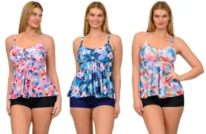MS-TK239 - Wholesale Women's Fly Away Two-Piece Tankini Set