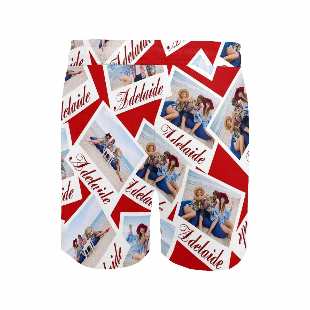 Personalized Swim Trunks with Custom Photo & Name Wall Men's Quick Dry Swim Shorts Gift for Friends