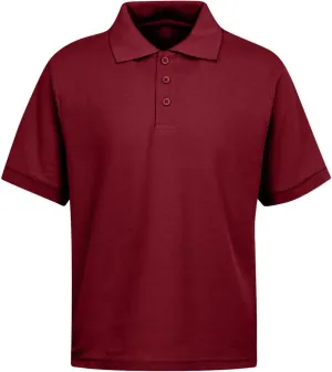 Premium Wear Boys School Uniform Short Sleeve Stain Guard Polo Shirt