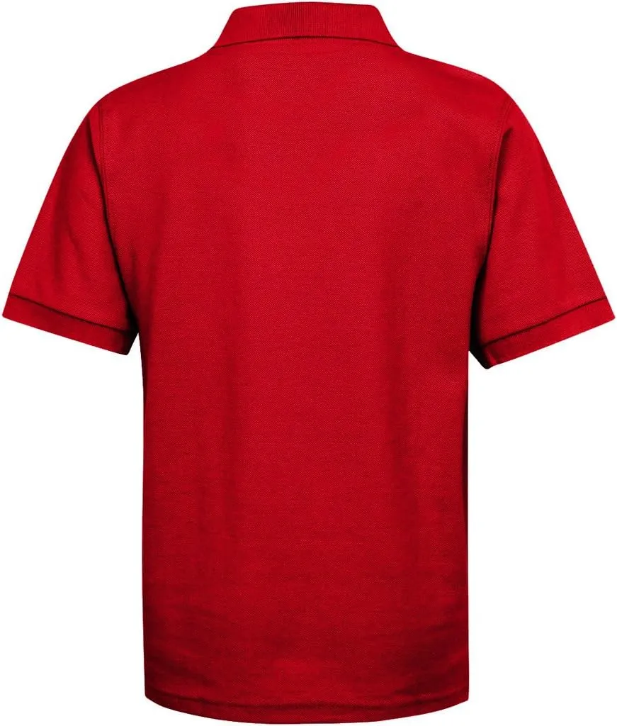 Premium Wear Boys School Uniform Short Sleeve Stain Guard Polo Shirt