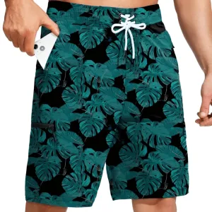 Quick-Dry Printed Board Shorts – Lightweight Beachwear With 5 Pockets