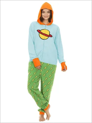 Rugrats  Mens Womens Chuckie Micro Fleece Pajama Onesie Union Suit