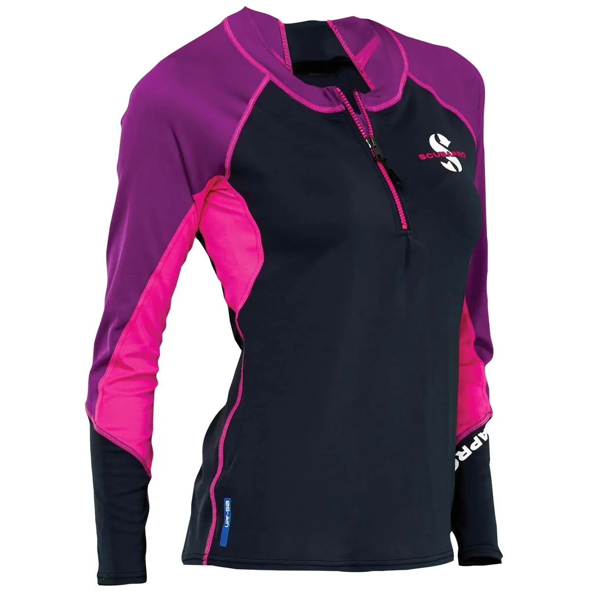 Scubapro Womens C-Flow Long Sleeve Zippered Rash Guard