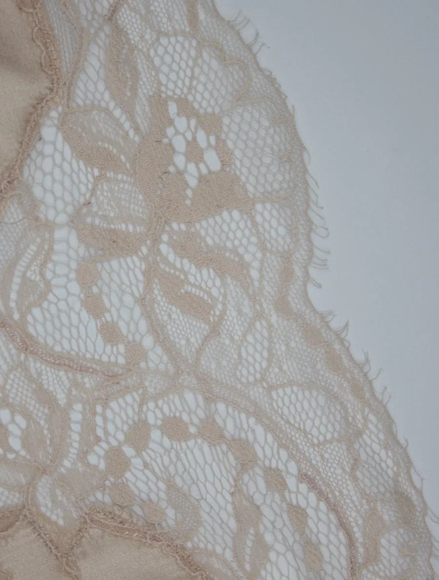 Signature Blush Lace Balcony Bra, Thong & Suspender Belt