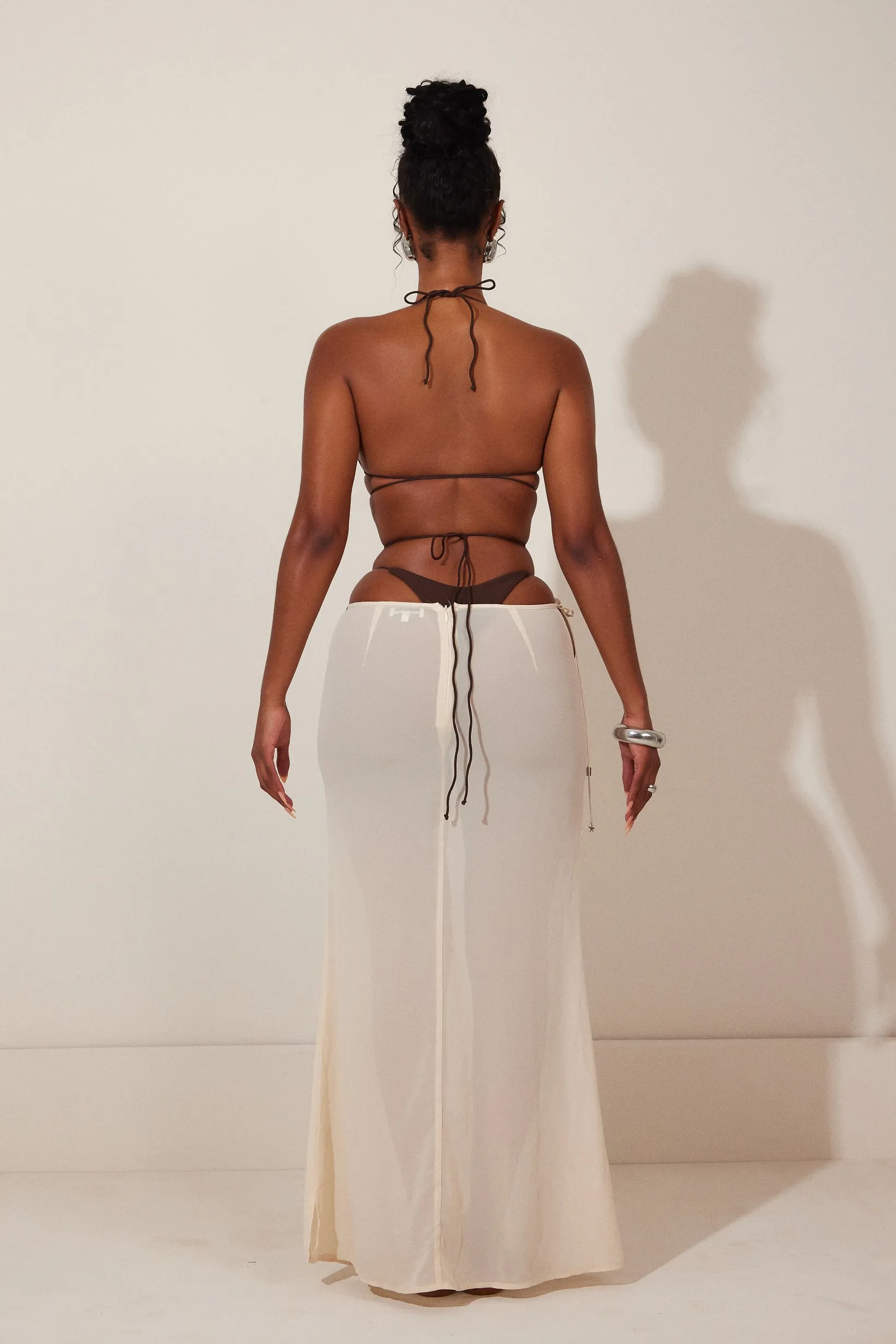 The Clementine Maxi Skirt - Cream