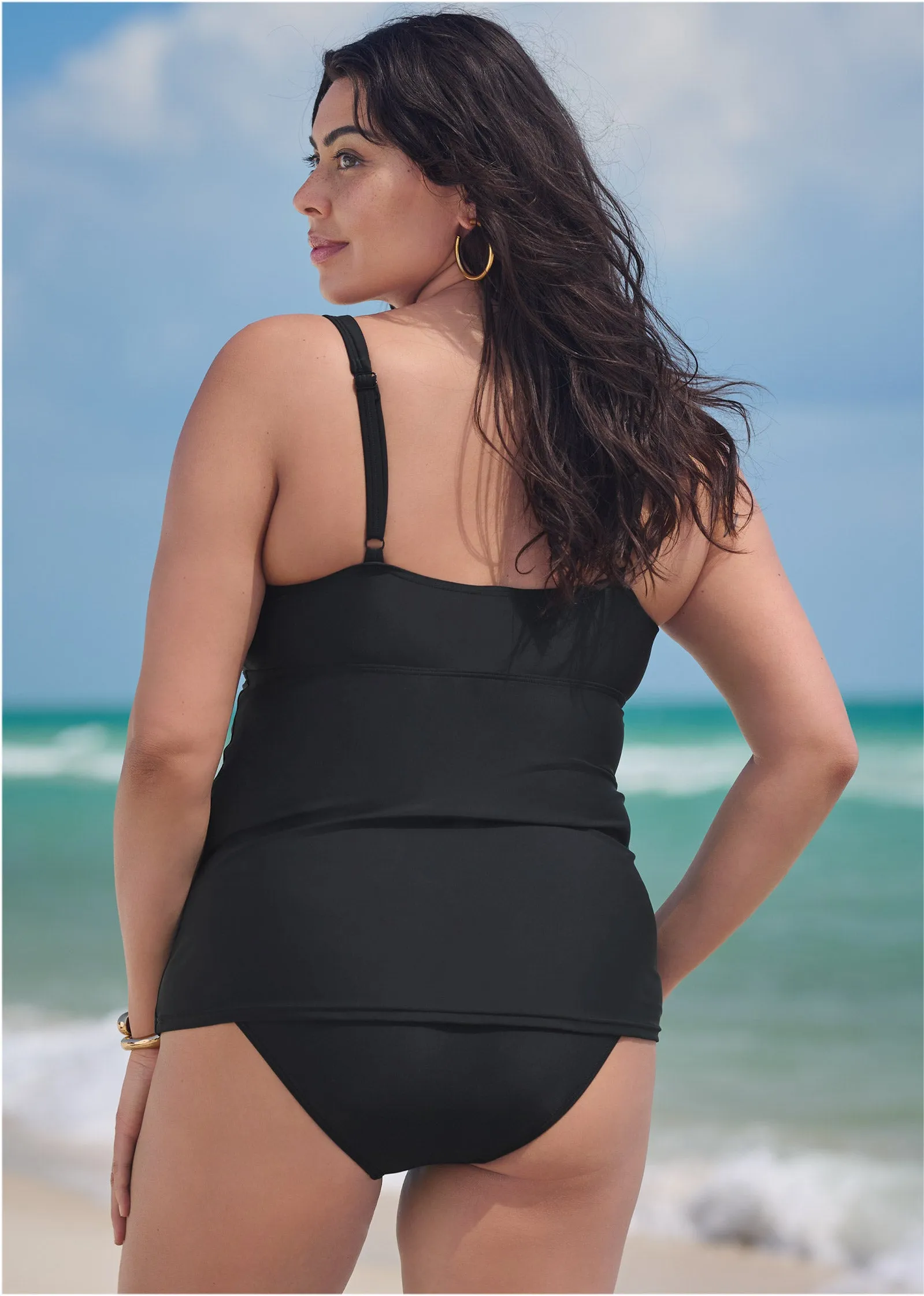 Twist Tankini Set - Black Beauty