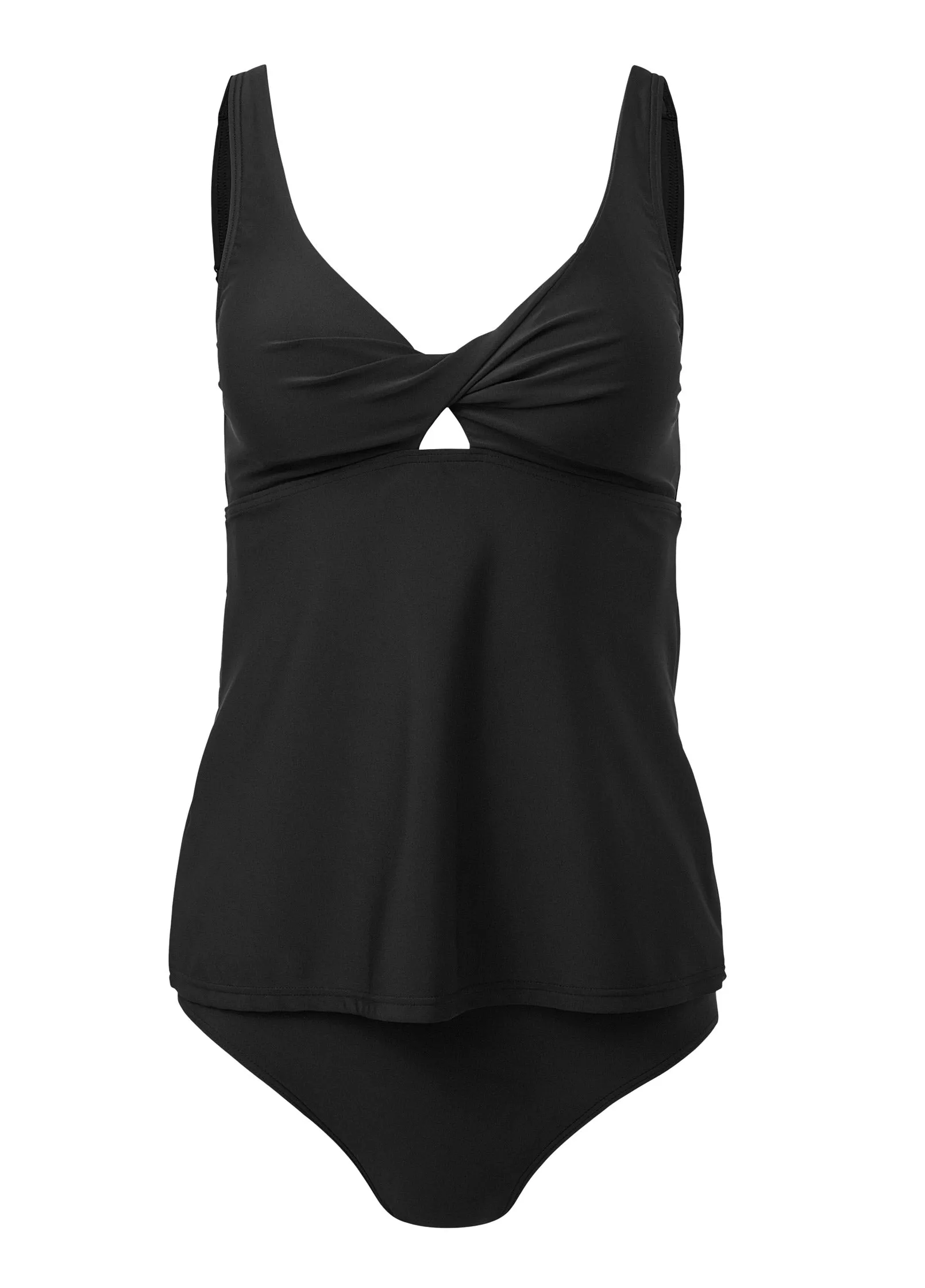 Twist Tankini Set - Black Beauty