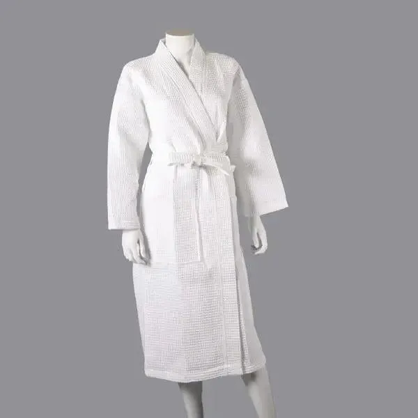 Unisex Lightweight Textured Waffle Robe