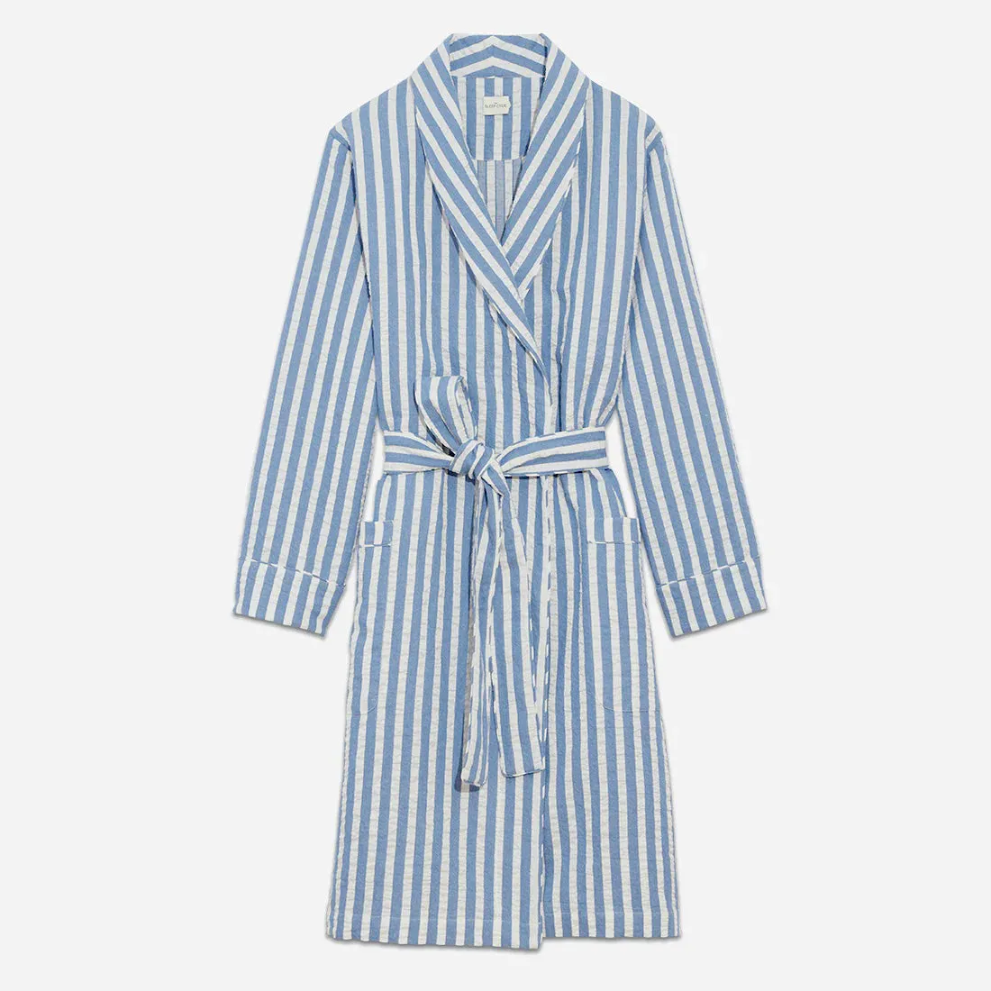 Unisex Striped Linen Cotton Robe