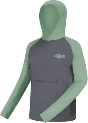 UPF 50  Sun Protection Hoodie Shirt Rash Guard Long Sleeve Shirt