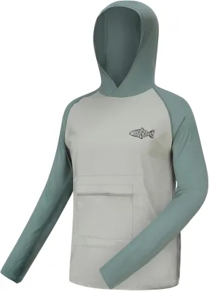 UPF 50  Sun Protection Hoodie Shirt Rash Guard Long Sleeve Shirt