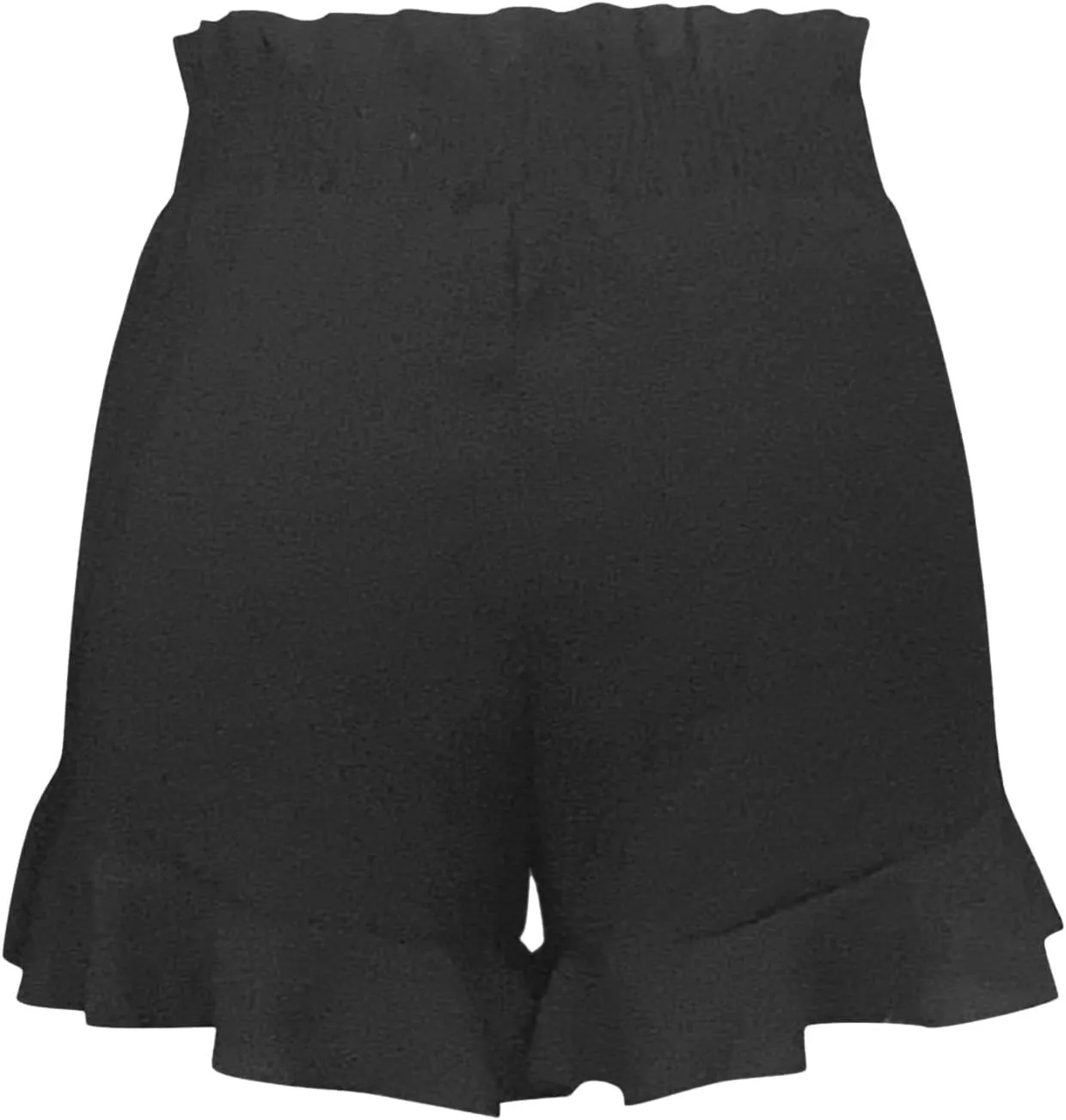Women Fashion Ruffled Layered Pleated Tiered Shorts Flowy Linen Cotton Summer Casual Comfy Flowy Beach Culottes