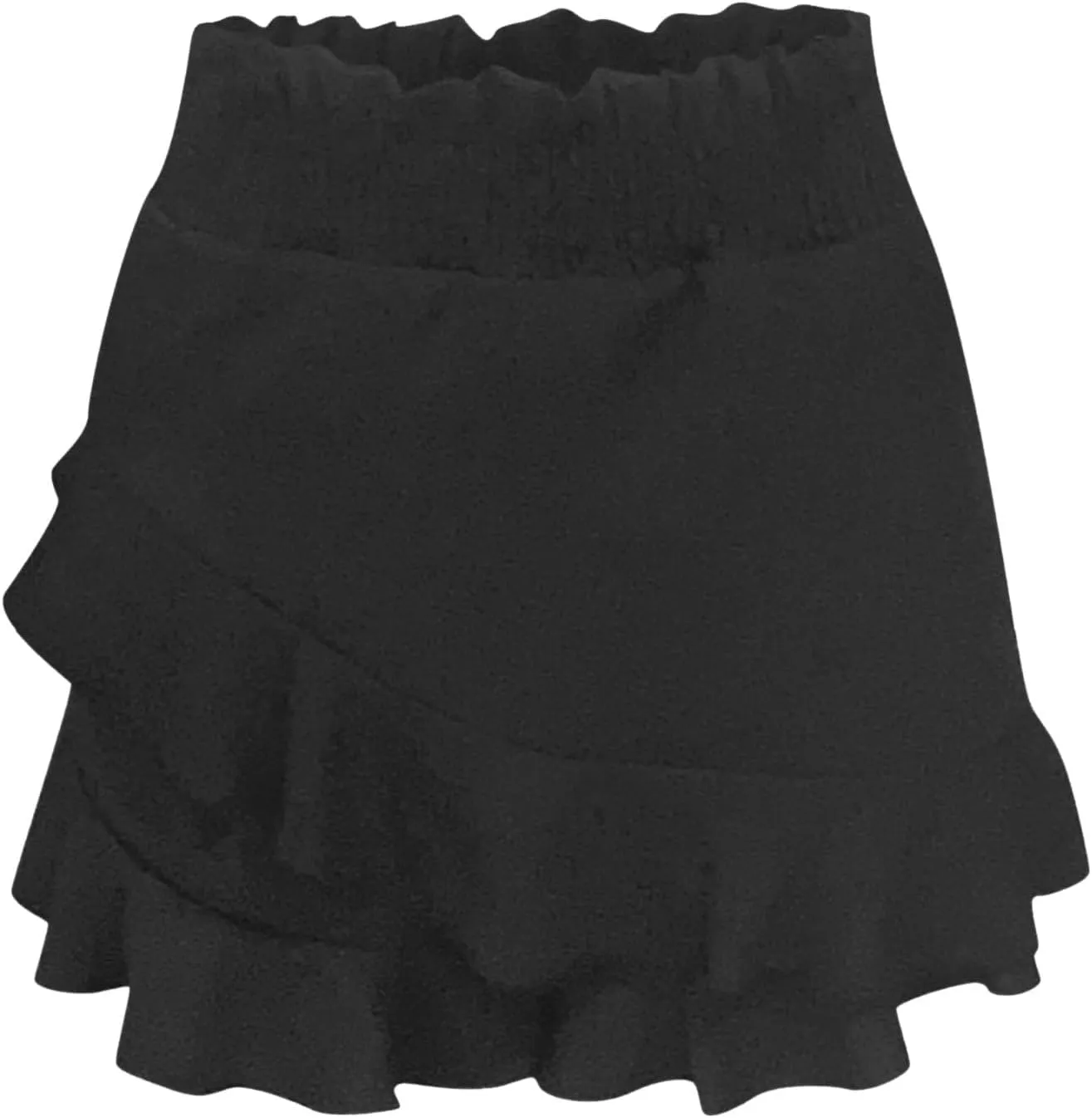 Women Fashion Ruffled Layered Pleated Tiered Shorts Flowy Linen Cotton Summer Casual Comfy Flowy Beach Culottes