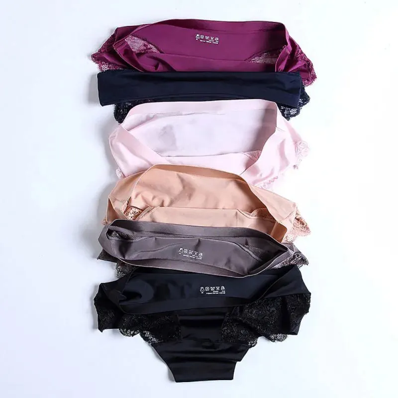 Women Lace Sexy Panties - Luxury Seamless Underwear, Low Waist Briefs