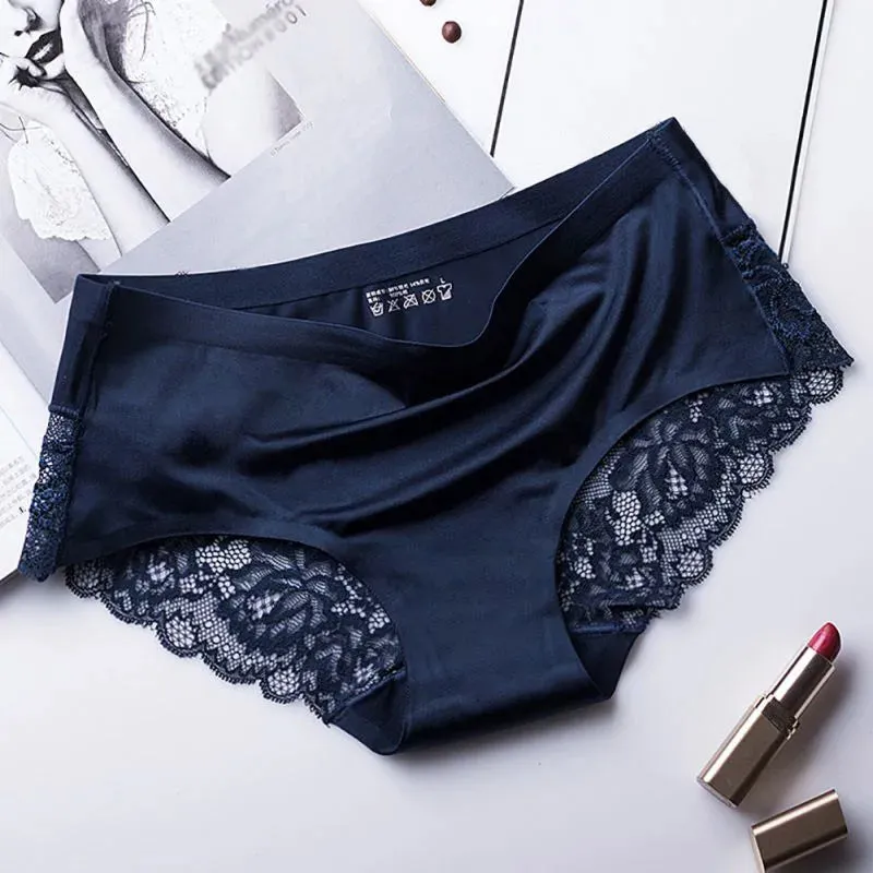 Women Lace Sexy Panties - Luxury Seamless Underwear, Low Waist Briefs