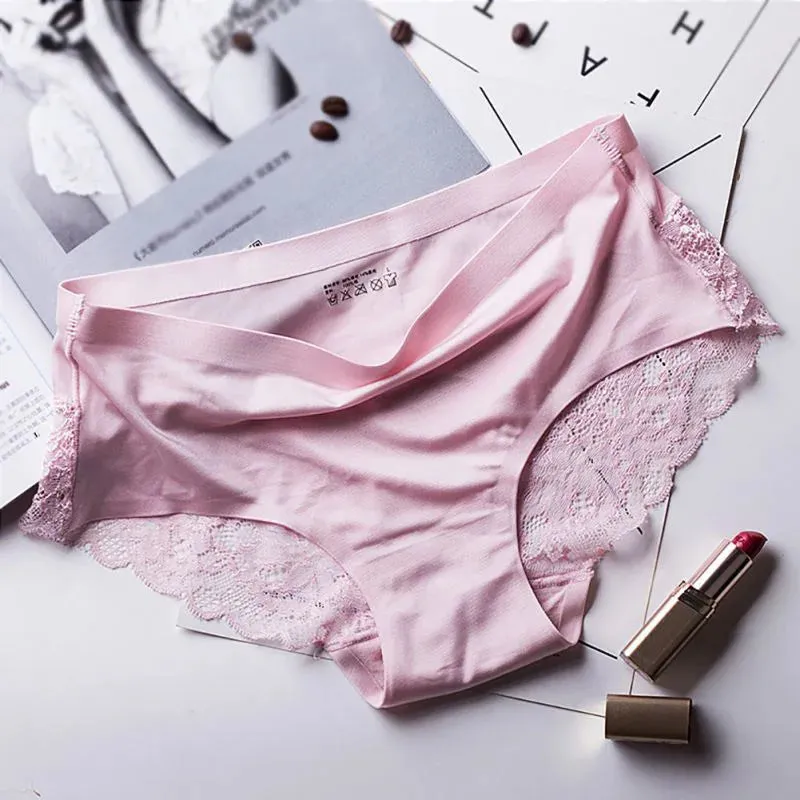 Women Lace Sexy Panties - Luxury Seamless Underwear, Low Waist Briefs