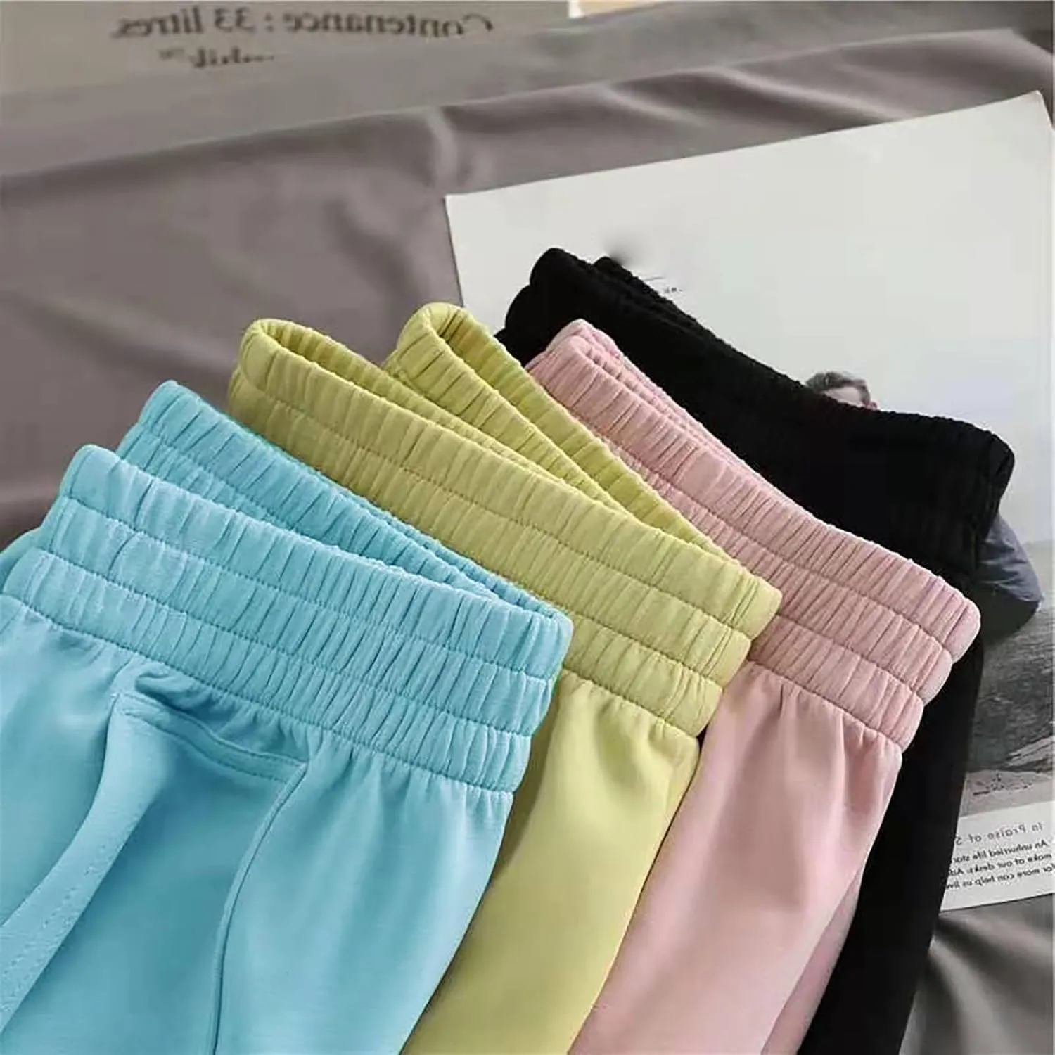 Womens Casual Shorts Bermuda Short for Women Elastic Waist Knee High Dressy Work Short Pants with Pockets